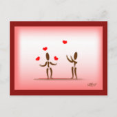 Zinglees~Floating on Liebe Postcard Postkarte (Vorderseite)