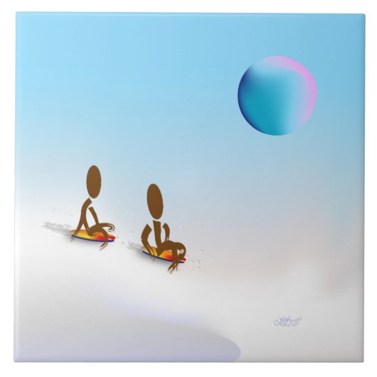 Zinglees ~ Januar Fliese (Vorderseite)