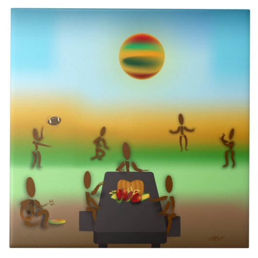 Zinglees ~ November Fliese (Vorderseite)