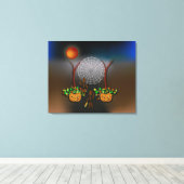 Zinglees ~ Oktober Leinwanddruck (Insitu (Holzboden))