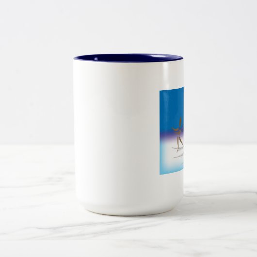 Zinglee's ~ On Ice Zweifarbige Tasse (Mittel)