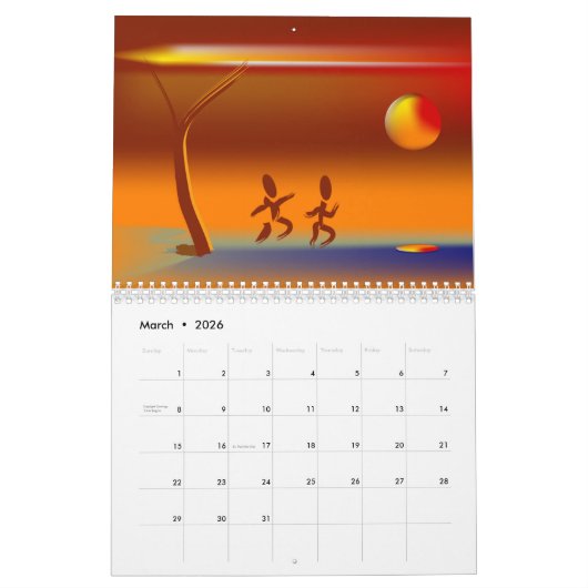 Zinglees ~ Out & About Calendar Kalender (Mär 2026)