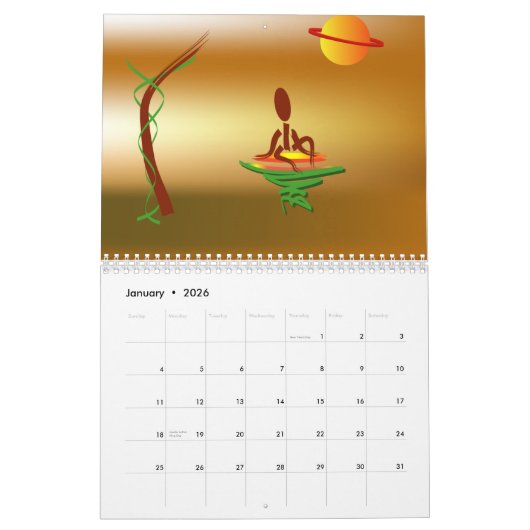 Zinglees ~ Out & About Calendar Kalender (Jan 2026)