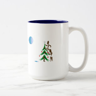 Zinglee's ~ Platz des Sterns Zweifarbige Tasse