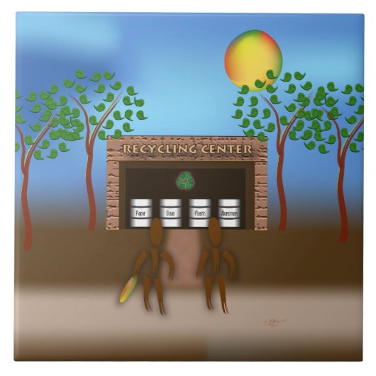 Zinglees ~ Recycelnd Fliese (Vorderseite)