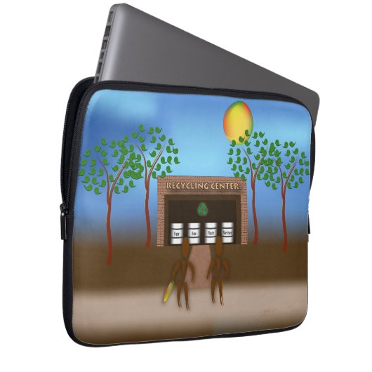 Zinglees ~ Recycelnd Laptopschutzhülle (Vorne Rechts)