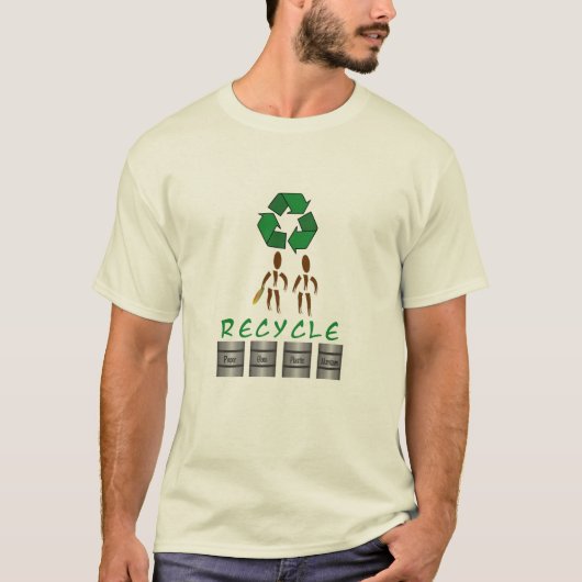 Zinglees ~ Recycelnd T - Shirt (Vorderseite)