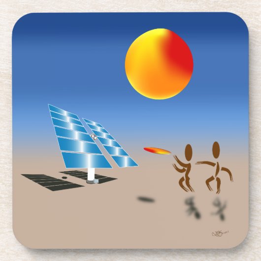 Zinglees ~ Solarenergie Getränkeuntersetzer (Vorderseite)