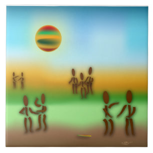 Zinglees ~ Verteilen des Wortes Fliese