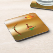 Zinglees ~ Warten Getränkeuntersetzer (Linke Seite)