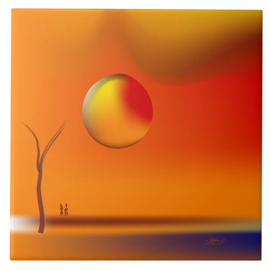 Zinglees ~ weit weg fliese (Vorderseite)