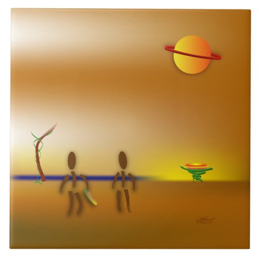 Zinglees ~ Weiterziehen Fliese (Vorderseite)