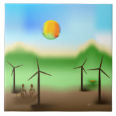 Zinglees ~ Wind Fliese (Vorderseite)