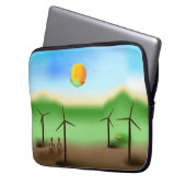 Zinglees ~ Wind Laptopschutzhülle (Vorderseite Links)