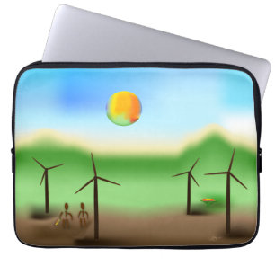 Zinglees ~ Wind Laptopschutzhülle