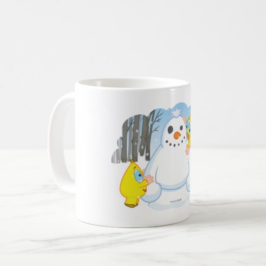 Zingoz Schneemann Kaffeetasse (Vorderseite Links)