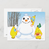 Zingoz Snowman Postkarte (Vorne/Hinten)