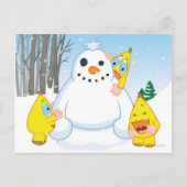 Zingoz Snowman Postkarte (Vorderseite)