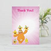 Zingoz und Zangoz Spaß Dankeskarte (Stehend Vorderseite)