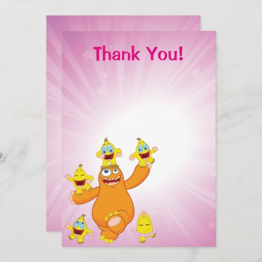 Zingoz und Zangoz Spaß Dankeskarte (Vorne/Hinten)