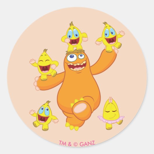 Zingoz und Zangoz Spaß Runder Aufkleber (Vorderseite)