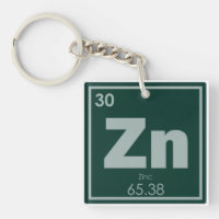 Zink-chemisches Element-Symbol-Chemie-Formel
