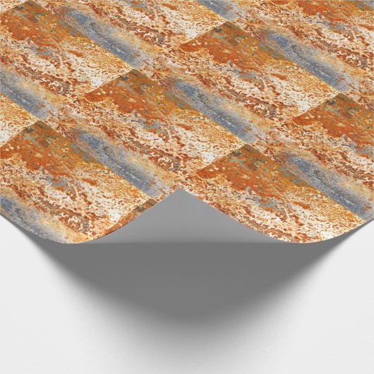 Zink: Grunge Textur Hintergrund. Geschenkpapier (Ecke)