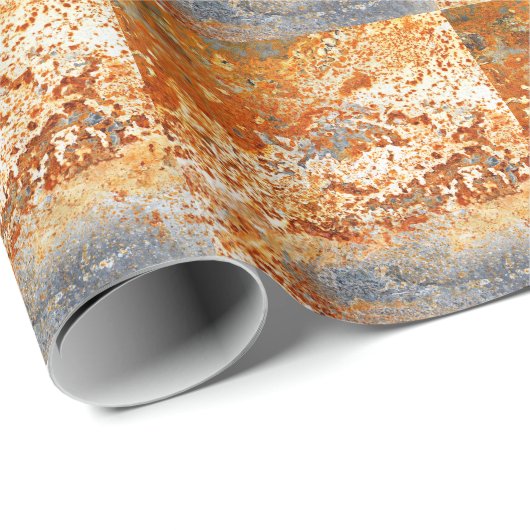 Zink: Grunge Textur Hintergrund. Geschenkpapier (Rolleneckpunkt)