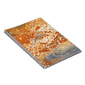 Zink: Grunge Textur Hintergrund. Notizblock (Rechte Seite)