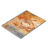 Zink: Grunge Textur Hintergrund. Notizblock (Linke Seite)