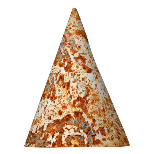 Zink: Grunge Textur Hintergrund. Partyhütchen (Rechts)