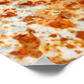 Zink: Grunge Textur Hintergrund. Poster (Ecke)