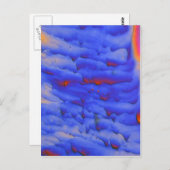 Zinkacetat unter dem Mikroskop Postkarte (Vorne/Hinten)