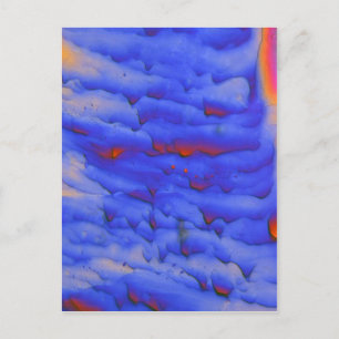 Zinkacetat unter dem Mikroskop Postkarte