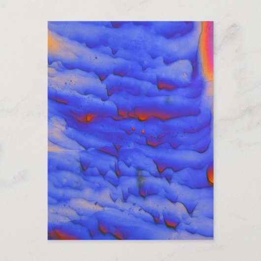 Zinkacetat unter dem Mikroskop Postkarte (Vorderseite)