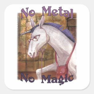 Zinko No Metal No Magic Stickers