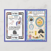 Zinko - Zink Horn Unicorn Game Card Postkarte (Rückseite)