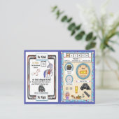 Zinko - Zink Horn Unicorn Game Card Postkarte (Stehend Vorderseite)