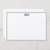 Zinn-Blatt-Dankesschreiben Dankeskarte (Vorne/Hinten)