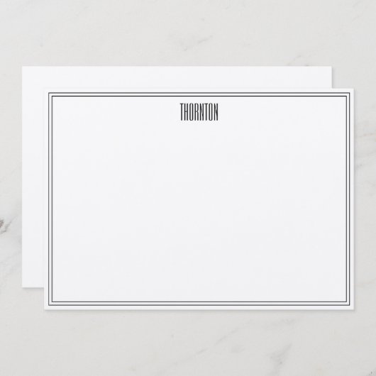 Zinn-Blatt-Dankesschreiben Dankeskarte (Vorne/Hinten)