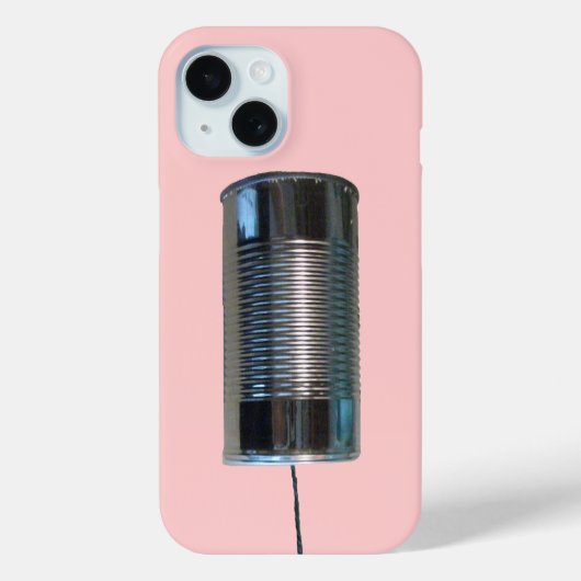 Zinn-Dosen und String-Telefon Case-Mate iPhone Hülle (Rückseite)