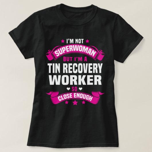 Zinn-Erholung-Mitarbeiter T-Shirt (Design vorne)