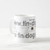 Zinn-Hundepodcast-Tasse Kaffeetasse (Vorderseite Links)