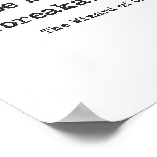 Zinn Man und das unzerbrechliche Herz Poster (Ecke)