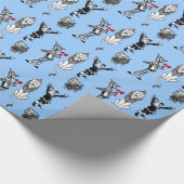 Zinn-Mann-Vogelscheuche Toto, feiger Löwe Zauberer Geschenkpapier (Ecke)