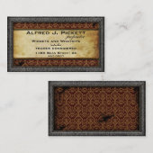 Zinn-Rahmen Steampunk Zahn-Visitenkarte Visitenkarte (Vorne/Hinten)