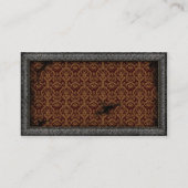 Zinn-Rahmen Steampunk Zahn-Visitenkarte Visitenkarte (Rückseite)