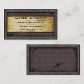 Zinn-Rahmen Steampunk Zahn-Visitenkarte Visitenkarte (Vorne/Hinten)