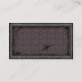 Zinn-Rahmen Steampunk Zahn-Visitenkarte Visitenkarte (Rückseite)