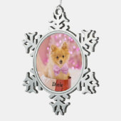 Zinn-Schneeflocken Ornament (Rechts)